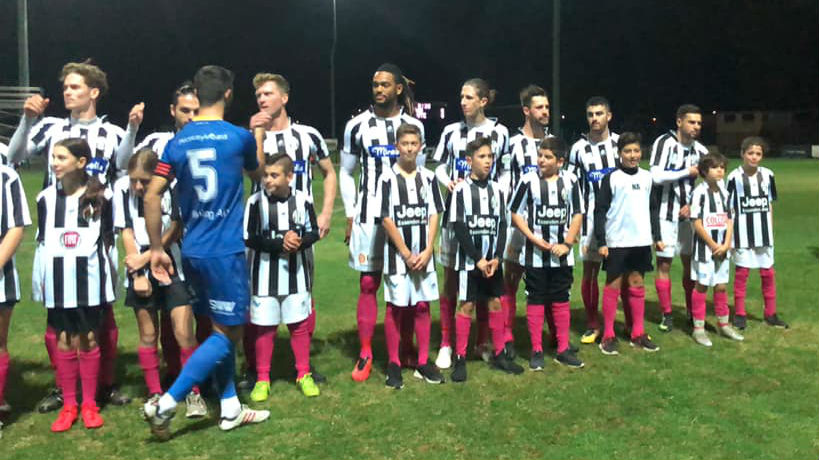 Moreland Zebras line up to face Northcote City.