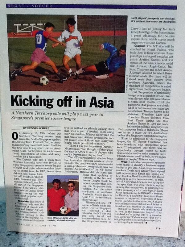 Darwin Cubs newspaper clipping