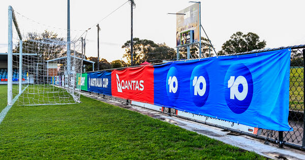 Australia Cup Round of 32 match between Lambton Jaffas FC and Melbourne Victory FC at Jack MacLaughlan Oval on August 06, 2024 in Newcastle