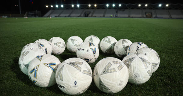 Australia Cup 2024 match balls at Lakeside Stadium