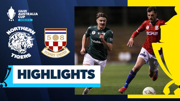 Northern Tigers v Sydney United | Highlights | Hahn Australia Cup 2025 Round of 32
