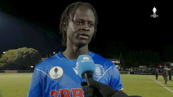 Manyluak Aguek: I knew the hat-trick was coming | Interview | Avondale FC v Brisbane City