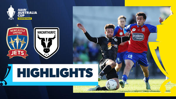 Newcastle Jets v Macarthur FC | Quick Highlights | Hahn Australia Cup 2025 Quarter Finals