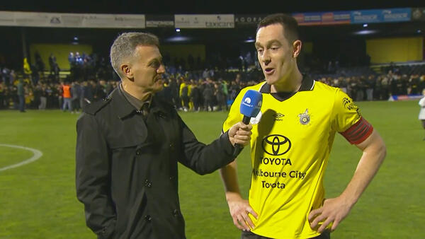 Ben Collins: We might have to cancel our holiday now | Interview | Heidelberg United v Auckland FC