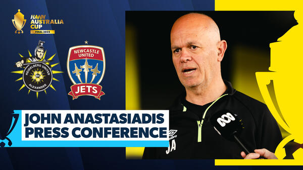 John Anastasiadis | Press Conference | Heidelberg United v Newcastle Jets | Hahn Australia Cup Final 2025