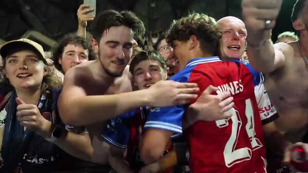 Emotional post-match celebrations for Newcastle Jets | Hahn Australia Cup Final 2025