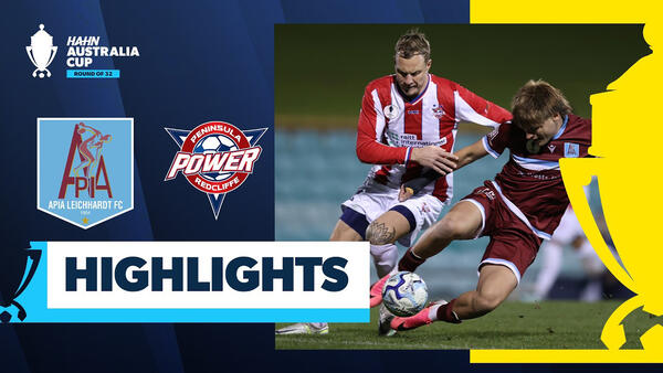 APIA Leichhardt v Peninsula Power | Highlights | Hahn Australia Cup 2026 Round of 32
