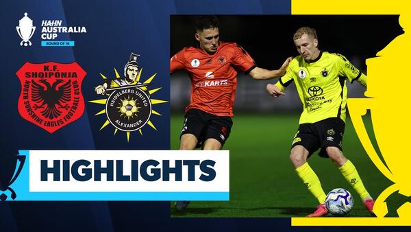 North Sunshine Eagles v Heidelberg United | Highlights | Hahn Australia Cup Round of 16