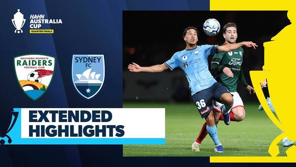 SD Raiders vs Sydney FC | Highlights | Hahn Australia Cup Quarter Finals