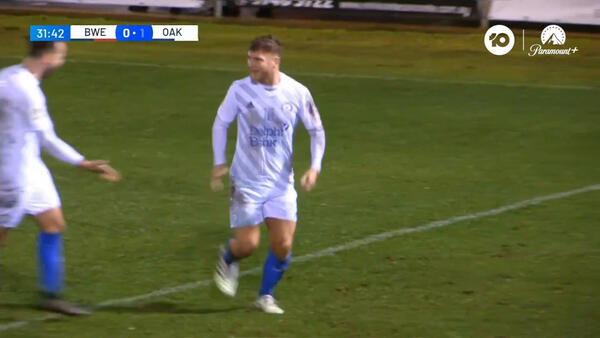 GOAL: The Cannons break the deadlock in Bonnyrigg | Bonnyrigg White Eagles v Oakleigh Cannons