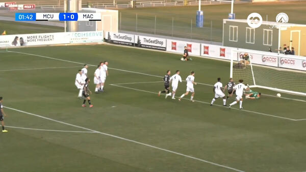 GOAL: Unfortunate for the Magpies keeper
