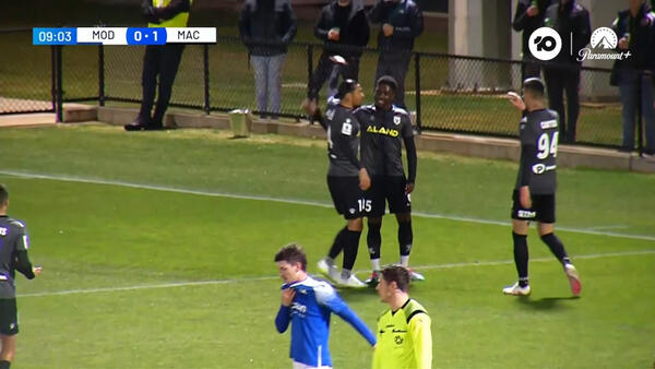 GOAL: Toure gets the visitors off to the ideal start | Modbury Jets v Macarthur FC