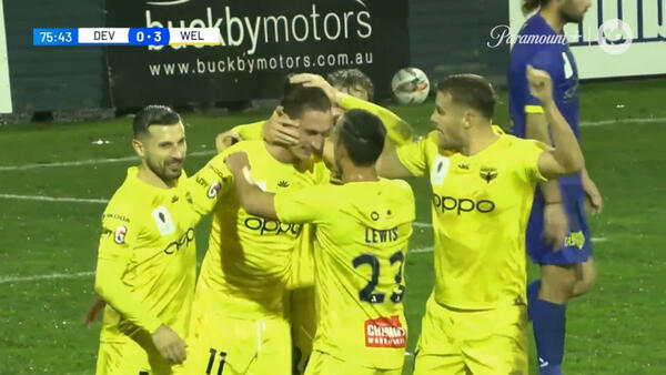 GOAL: Kraev scores on debut | Devonport Strikers v Wellington Phoenix