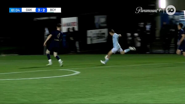 GOAL: Fraser Hills pulls one back for Brisbane | Oakleigh Cannons v Brisbane City