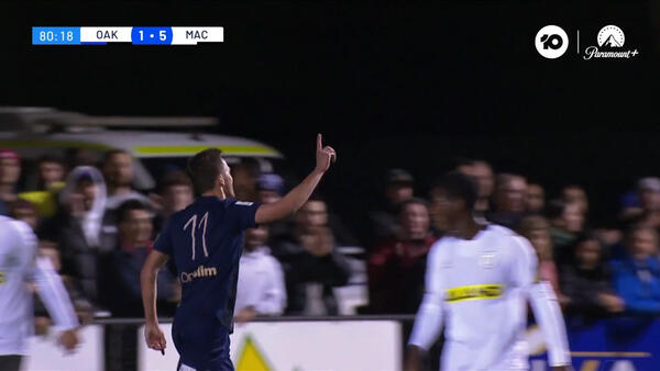 GOAL: Oakleigh get a late consolation | Oakleigh Cannons v Macarthur FC