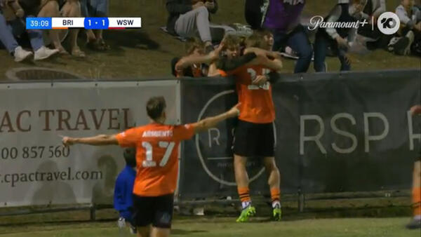 GOAL: Waddingham bags Brisbane's second for the day
