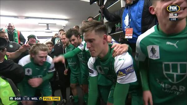 Bentleigh's crazy change room celebration