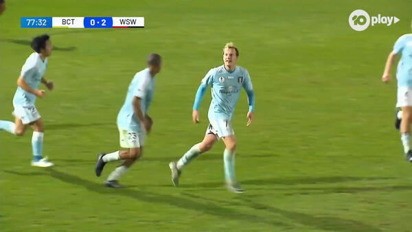 GOAL: Maieroni drags a goal back for Brisbane