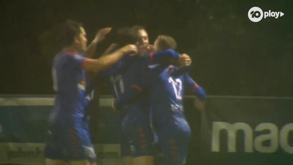 GOAL: Broderick scores bicycle kick in the rain | Perth Redstar v Lions FC | Australia Cup 2024 Round of 32
