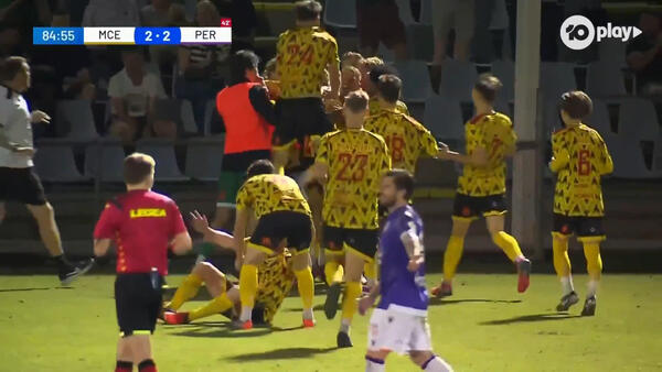 GOAL: Scott header stuns Perth