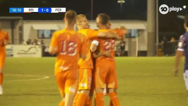 GOAL: The Roar open the scoring with a peach