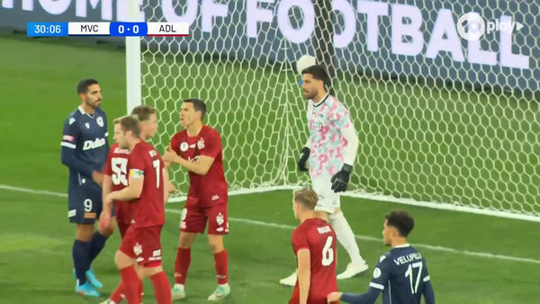 CHANCE: Victory come knocking thrice | Melbourne Victory v Adelaide United | Australia Cup 2024 Semi Finals