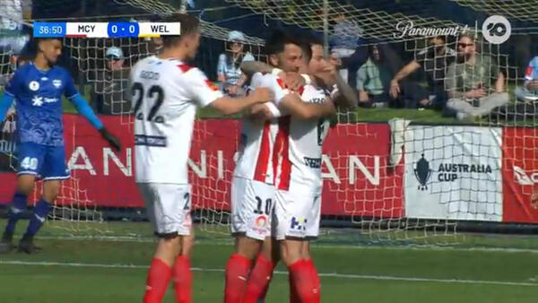 GOAL: Ugarkovic volleys City into the lead