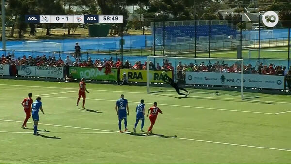 SAVE: Moss - penalty save keeps Olympic in the game | FFA Cup