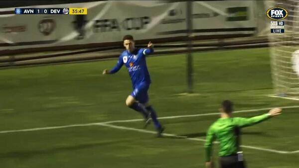 Ross Archibald doubles the lead for Avondale FC 