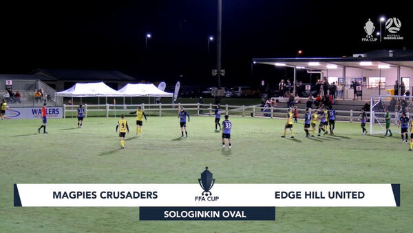 Match Highlights | Magpies Crusaders United v Edge Hill United | FFA Cup 2021 Qualifying Final | Queensland