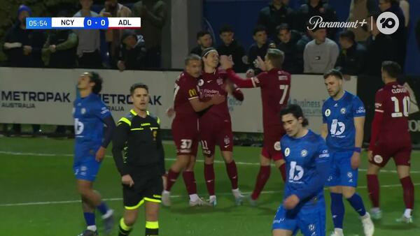 GOAL: Goodwin gives Adelaide the lead against Northcote