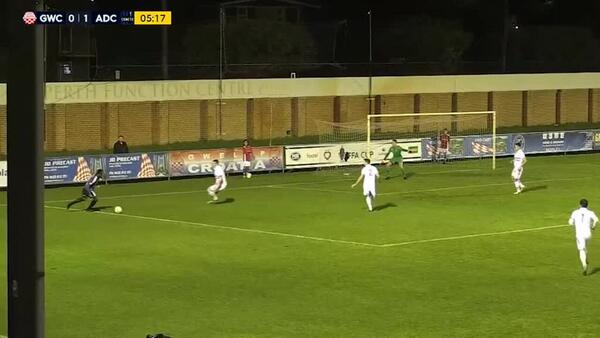 Briscoe scores an easy goal