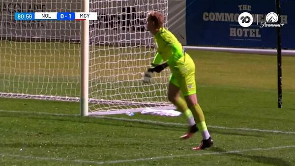 CHANCE: Olympic hit the crossbar for the second time