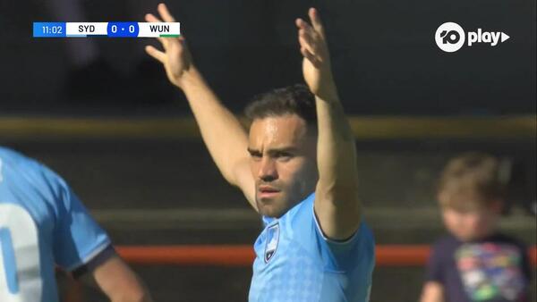 GOAL: Caceres opens scoring for Sydney FC | Australia Cup 2023 Quarter Final