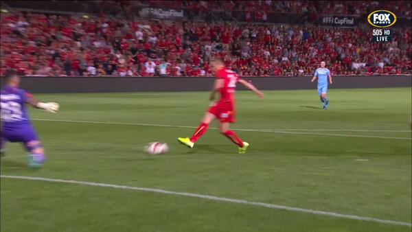 GOAL: Halloran - Adelaide double their advantage 