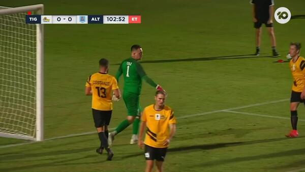 DOUBLE SAVE: Cole – Tigers keeper denies APIA twice | FFA Cup