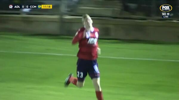 Elsey taps in a brilliant cross