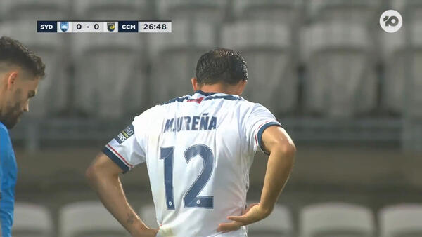 CHANCE: Ureña – Central Coast force the save from Redmayne