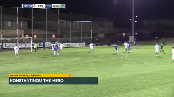 Keeper the hero as Canberra Olympic progress