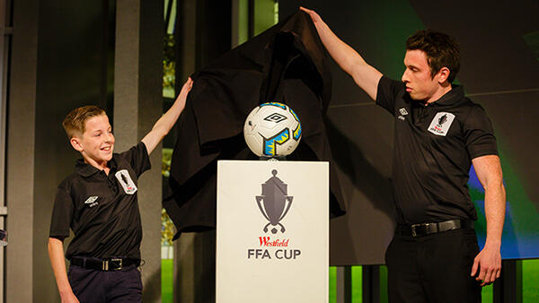 Jake and James unveil the 2016 Westfield FFA Cup ball!