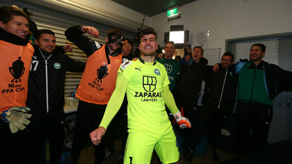 Bentleigh keeper Ryan Scott pulled off an amazing save in the match against Western Sydney Wanderers.