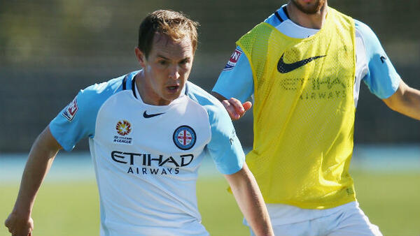 Midfielder Neil Kilkenny at Melbourne City training on Monday.