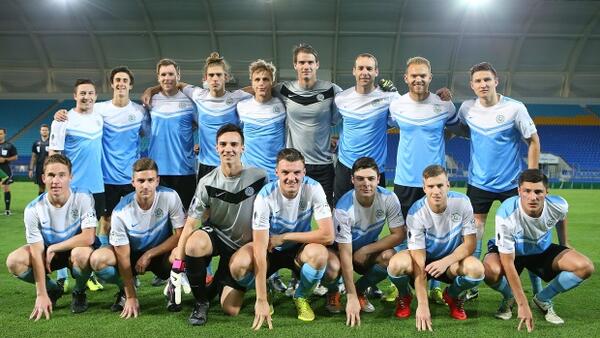 The Palm Beach Sharks squad that will take on the Mariners.
