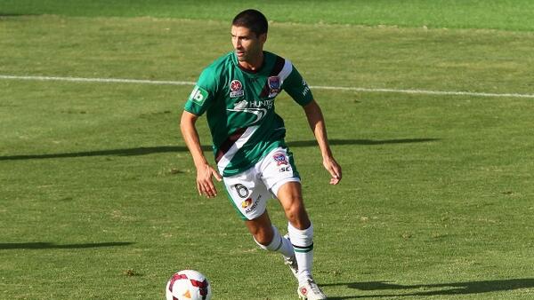 Zenon Caravella in action for the Newcastle Jets