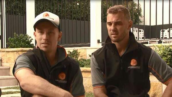 Blacktown City skipper Matt Lewis and assistant coach Luke Roodenburg discuss the club's involvement in the Westfield FFA Cup.