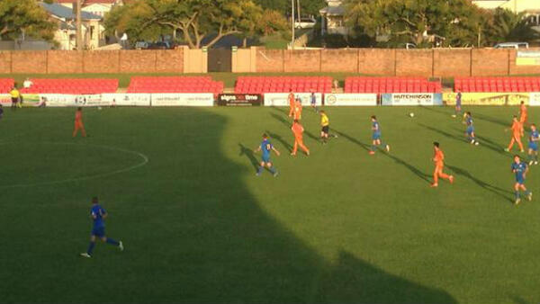 SWQ Thunder taking on Brisbane Roar's Youth Team at Clive Berghofer Stadium.