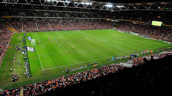 The scene of last season's Hyundai A-League Grand Final at Suncorp Stadium.