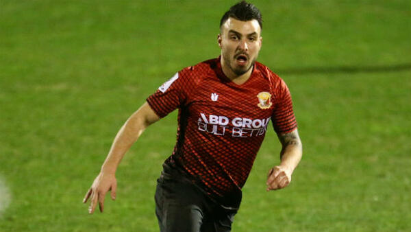 Hume City winger Theo Markelis in action against the Marconi Stallions in the FFA Cup Round of 32.