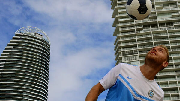 Palm Beach Sharks midfielder Justyn McKay.