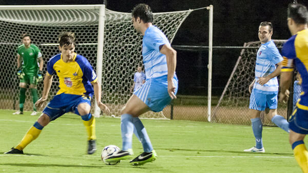 Brisbane Strikers downed Brisbane City 4-1 in the Westfield FFA Cup last night. Photo credit: Anthony Napoli